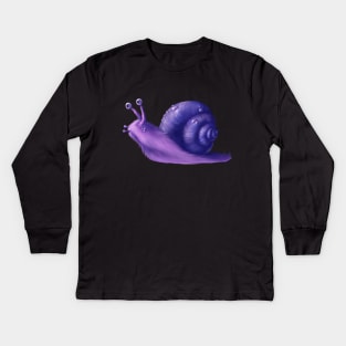 Furry snail Kids Long Sleeve T-Shirt